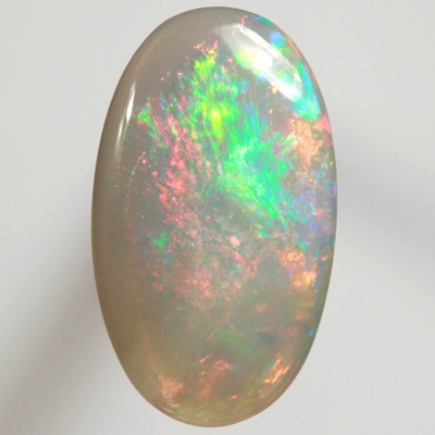 SOLID SEMI BLACK OPAL  Very bright fire, red and green. SEE VIDEO